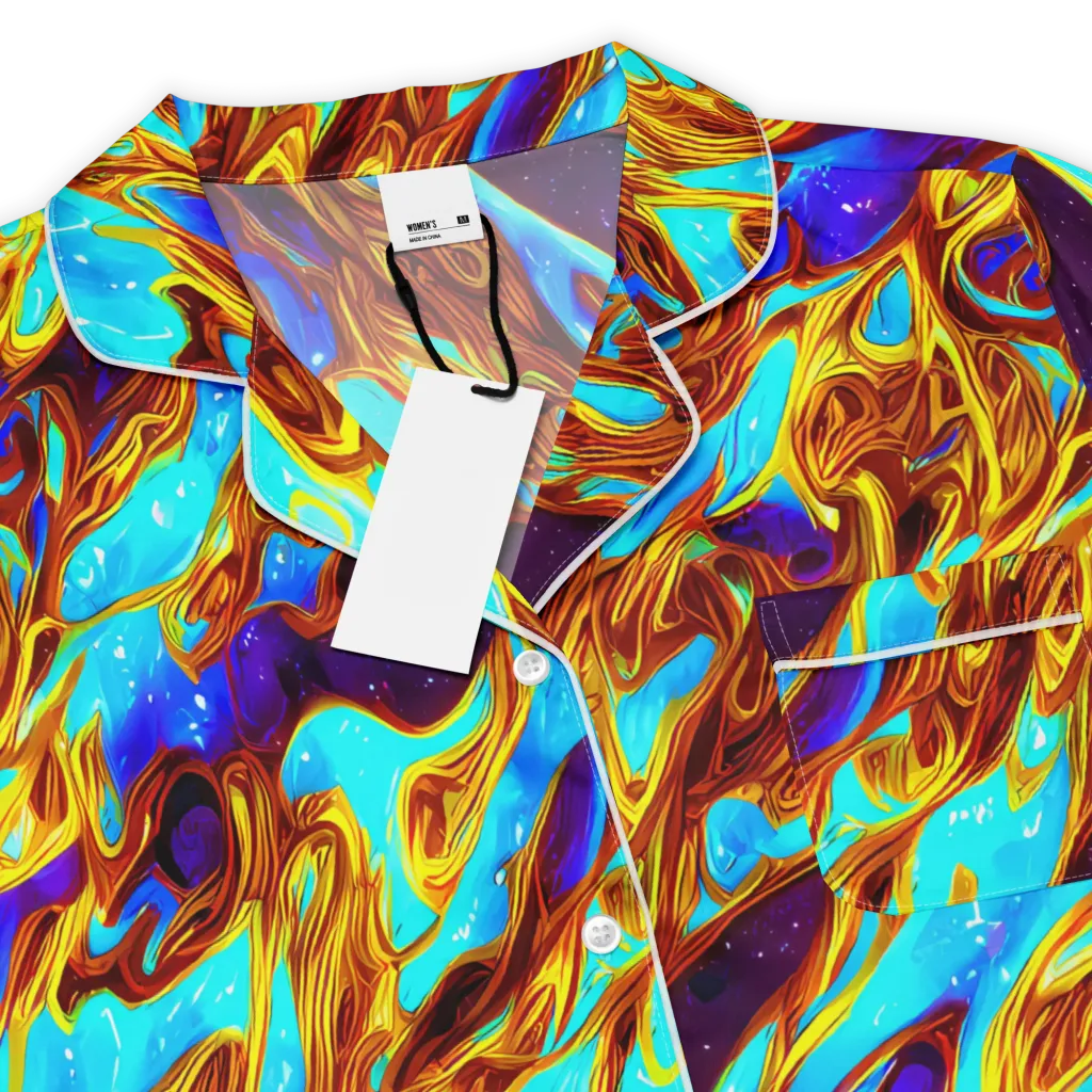 Liquid Supernova on Women's Short Sleeve Pajama Top — Product details