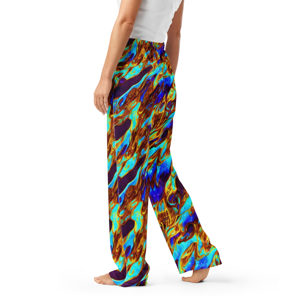 Liquid Supernova on Women's Pajama Pants — Left