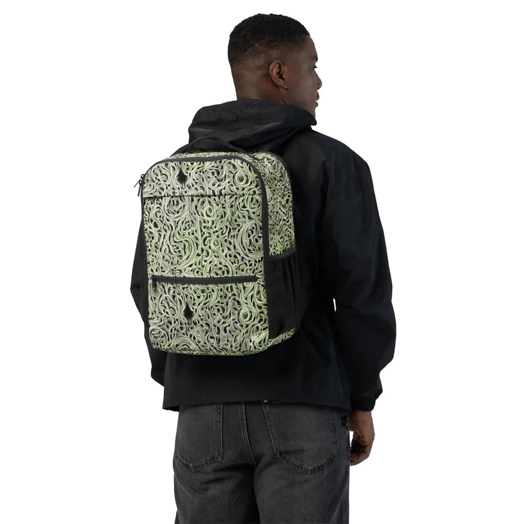 Sage Vortex on Utility Backpack — Back