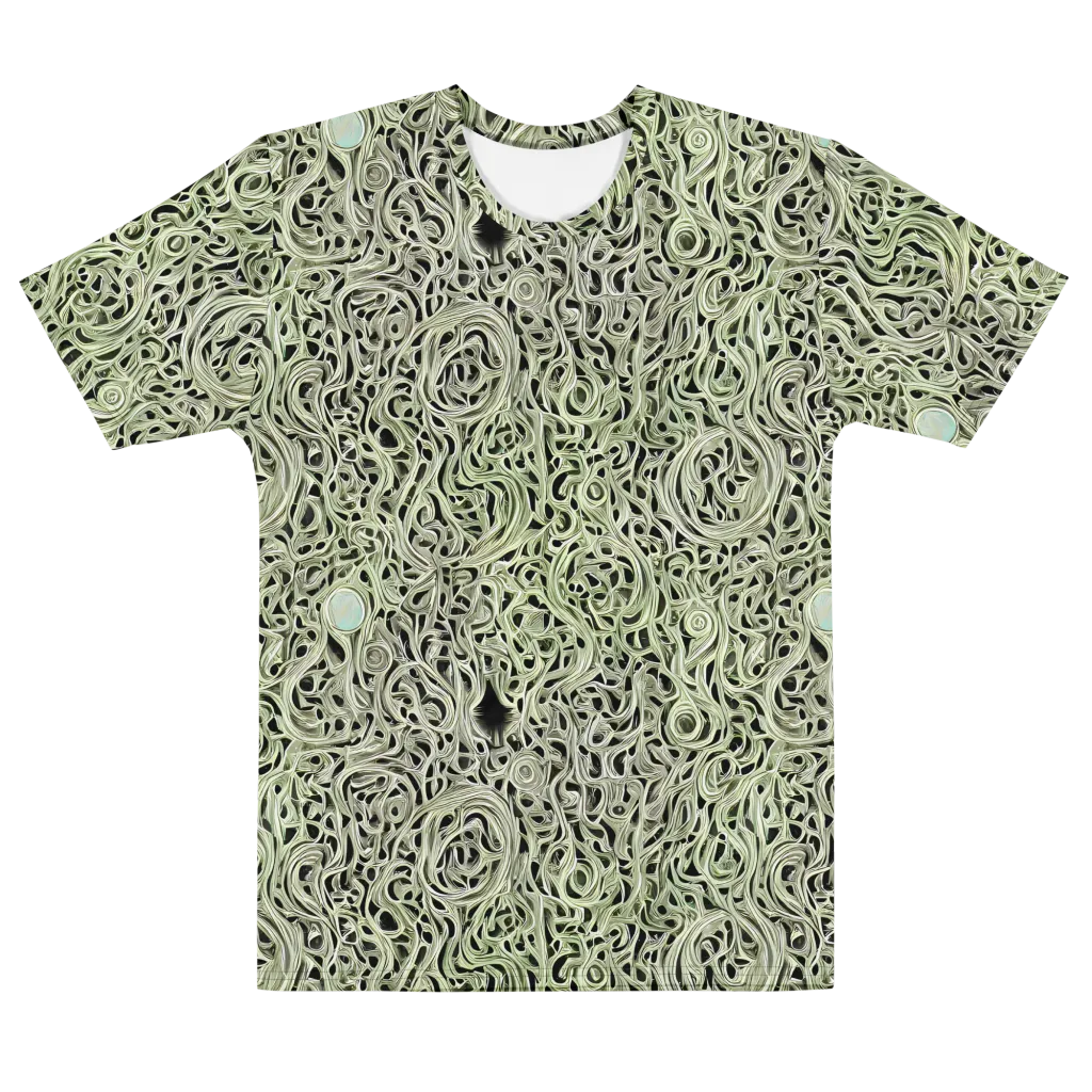 Sage Vortex on Men's Cotton Crew Neck T-Shirt — Front