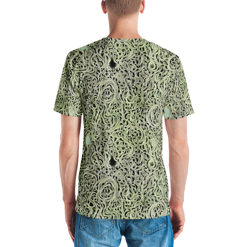 Sage Vortex on Men's Crew Neck T-Shirt — Back