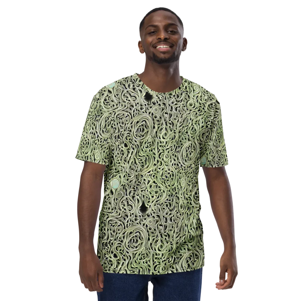 Sage Vortex on Men's Crew Neck T-Shirt — Front
