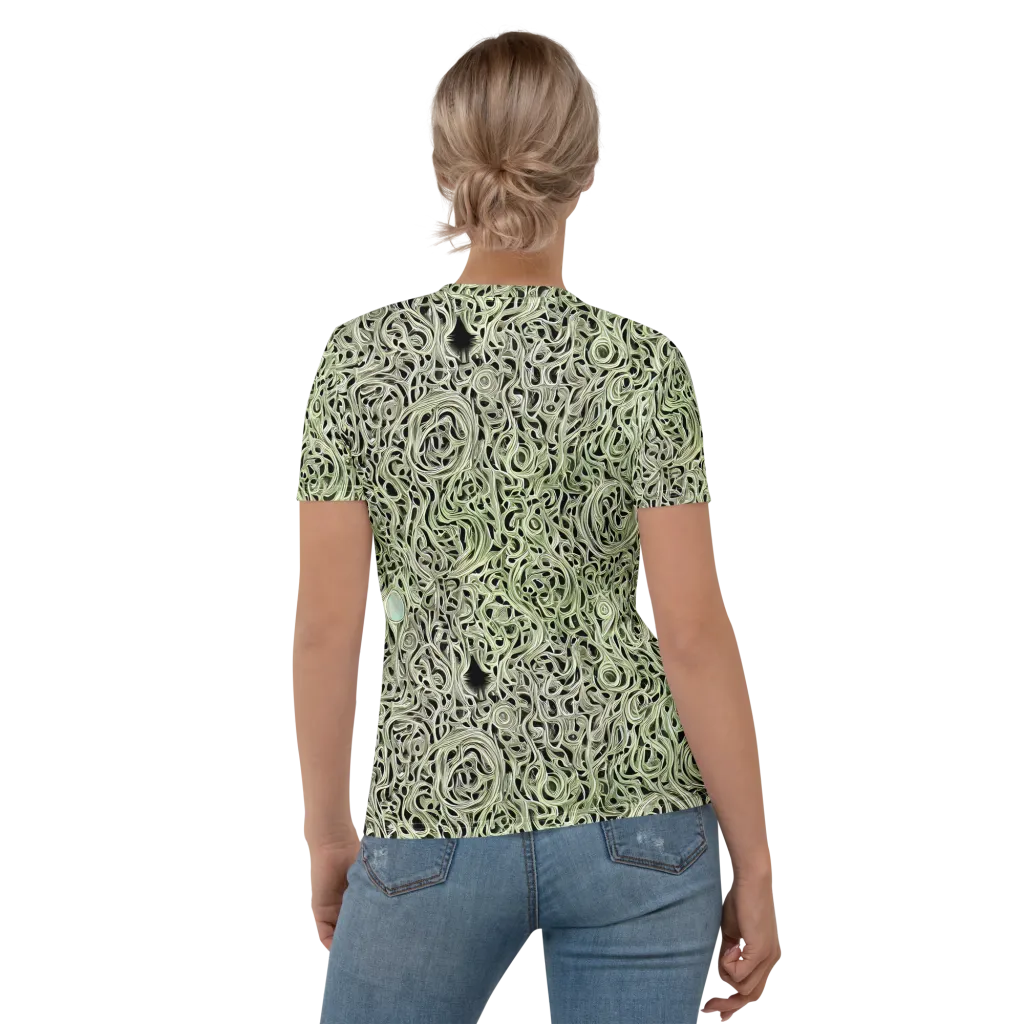 Sage Vortex on Women's Crew Neck T-Shirt — Back