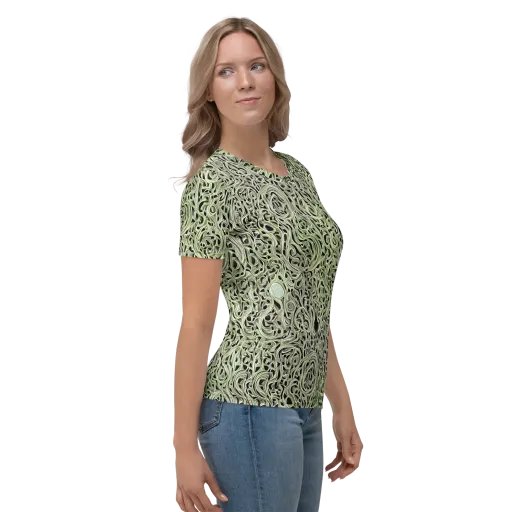 Sage Vortex on a Women's Crew Neck T-Shirt