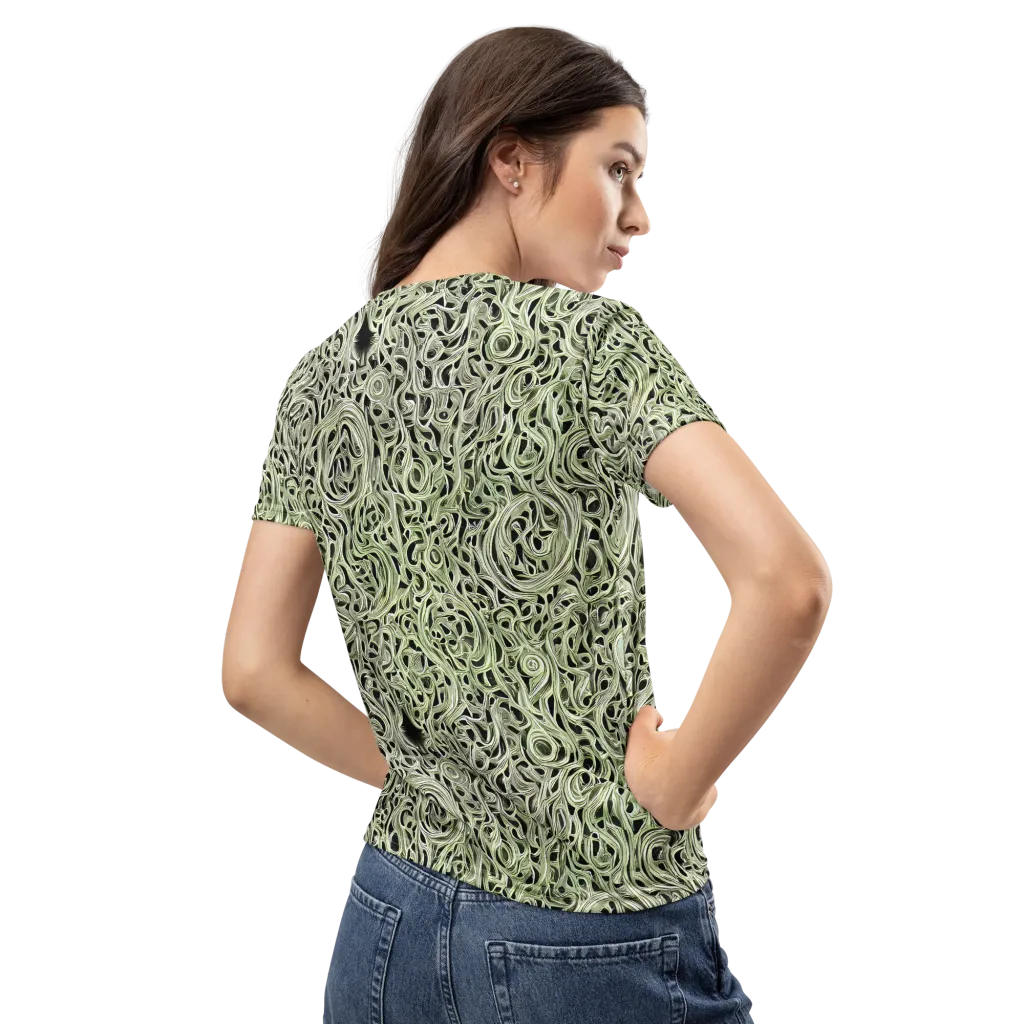 Sage Vortex on Women's Crew Neck T-Shirt — Back