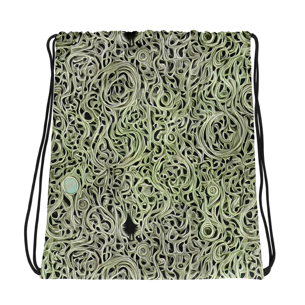 Sage Vortex on Drawstring Bag — Photo