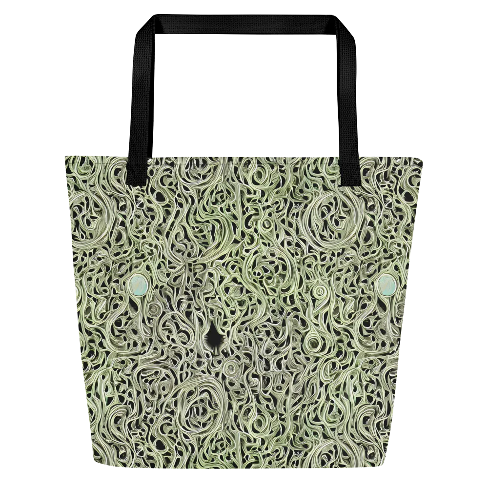 Sage Vortex on Large Tote Bag W/ Pocket — Front