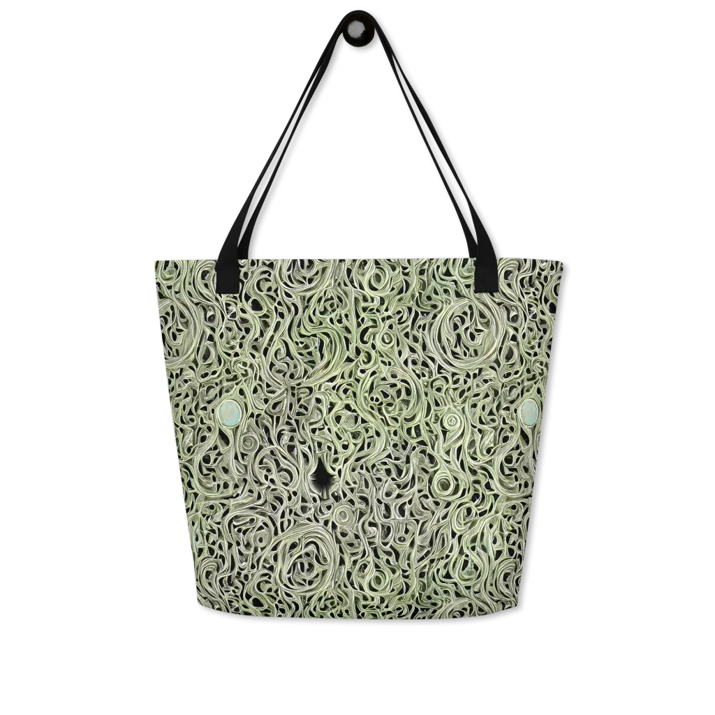Sage Vortex on Large Tote Bag W/ Pocket — Front
