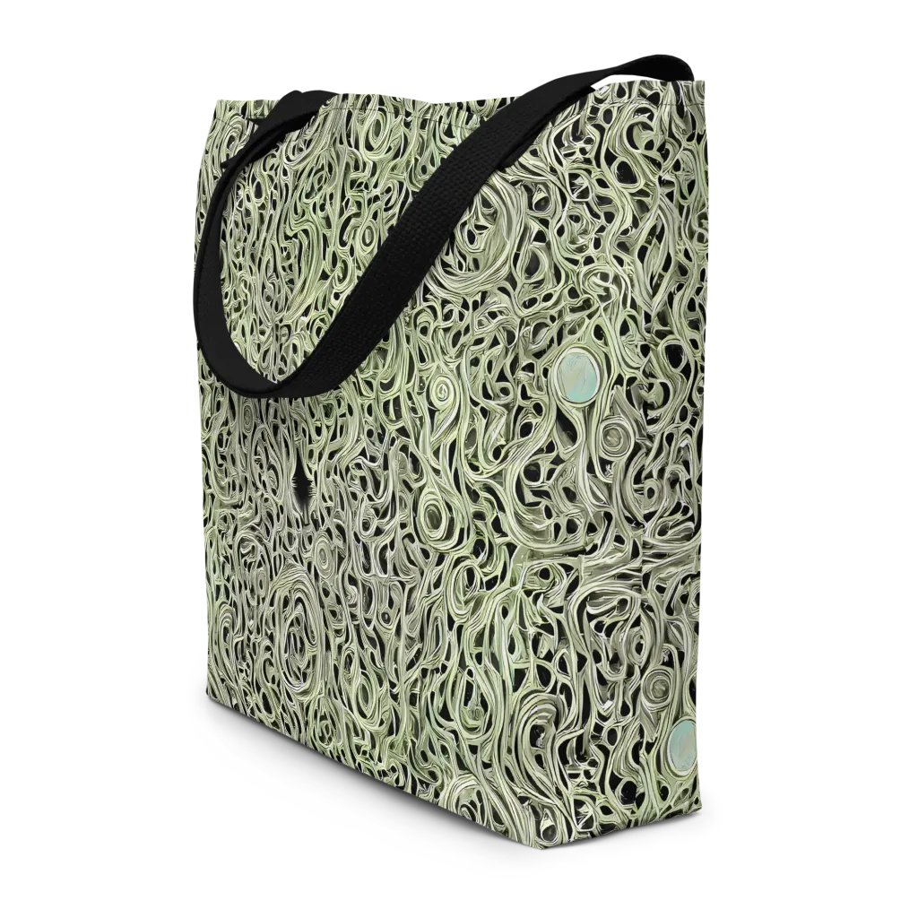 Sage Vortex on Large Tote Bag W/ Pocket — Front
