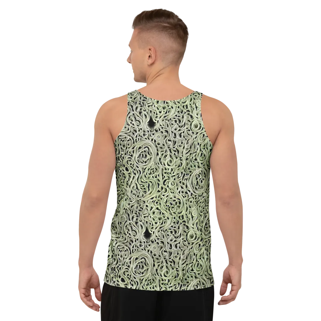 Sage Vortex on Men's Tank Top — Back