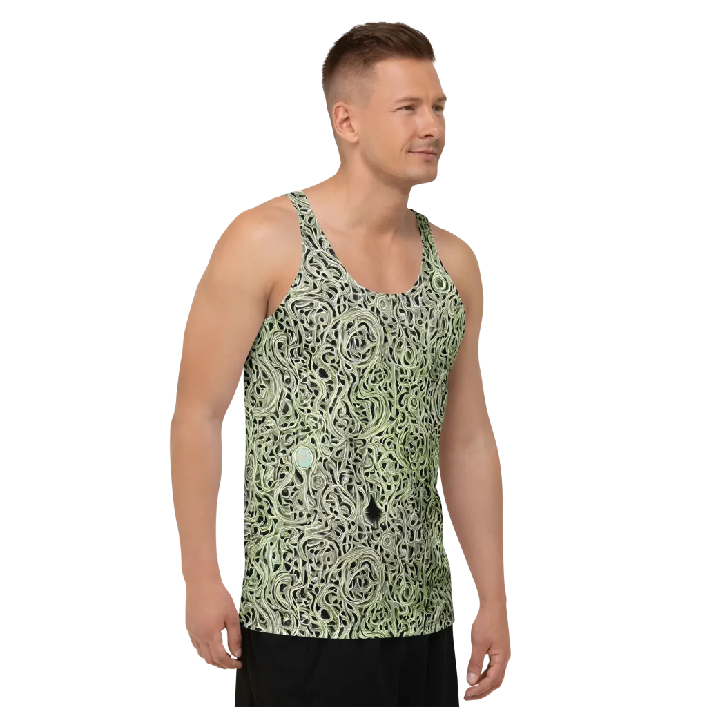 Sage Vortex on Men's Tank Top — Right Front