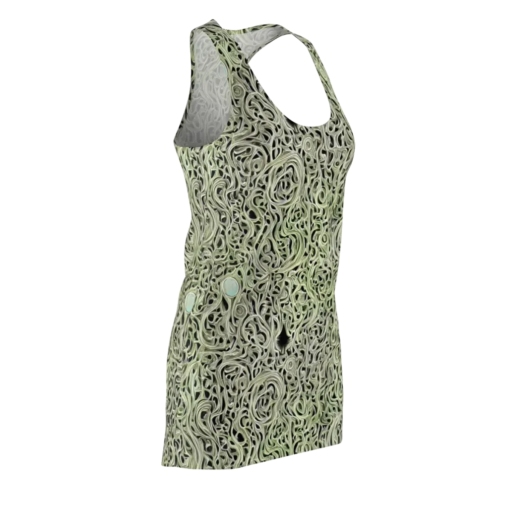 Sage Vortex on Racerback Dress — Front Side