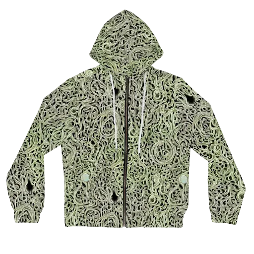 Sage Vortex on a Women's Full-Zip Hoodie