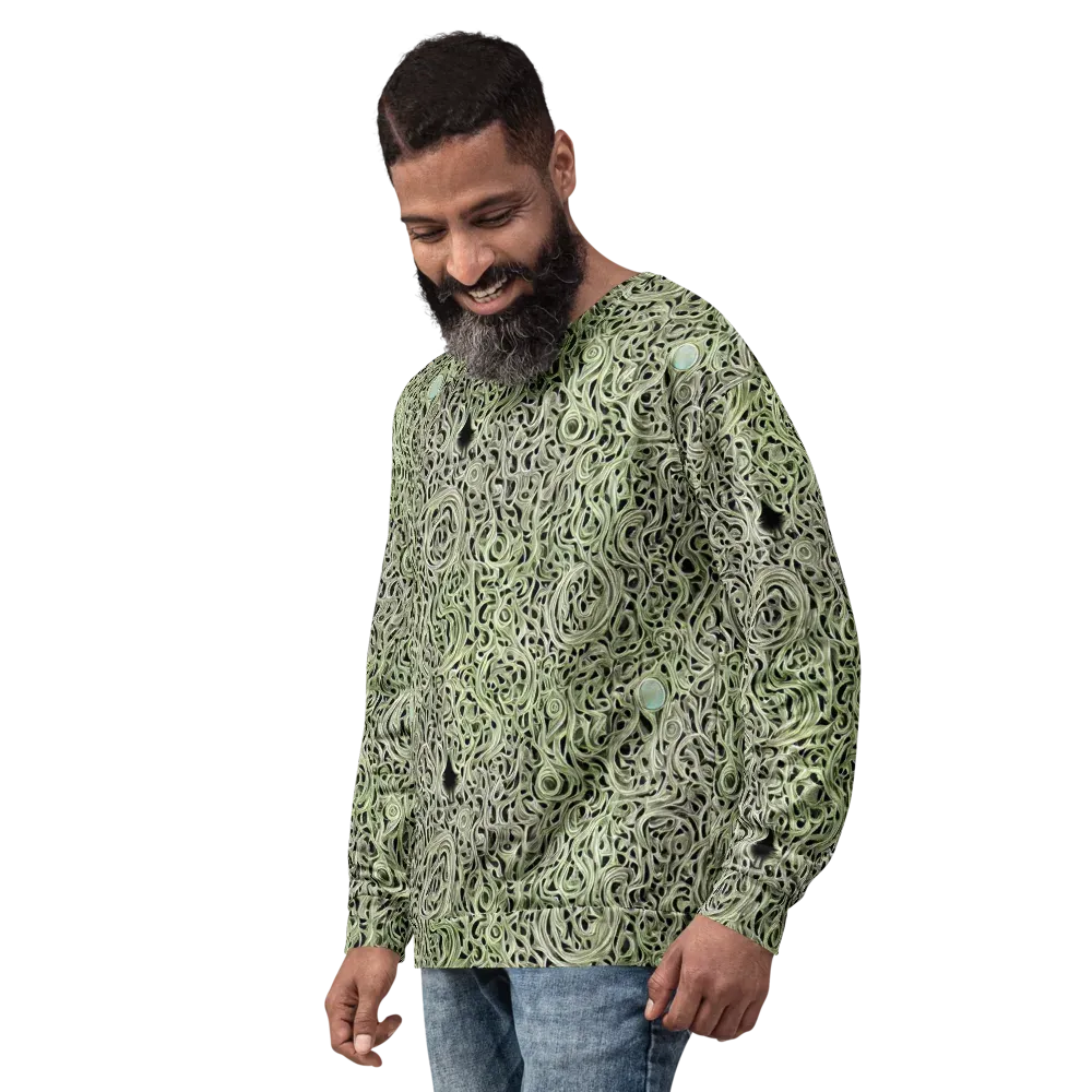 Sage Vortex on Sweatshirt — Left Front