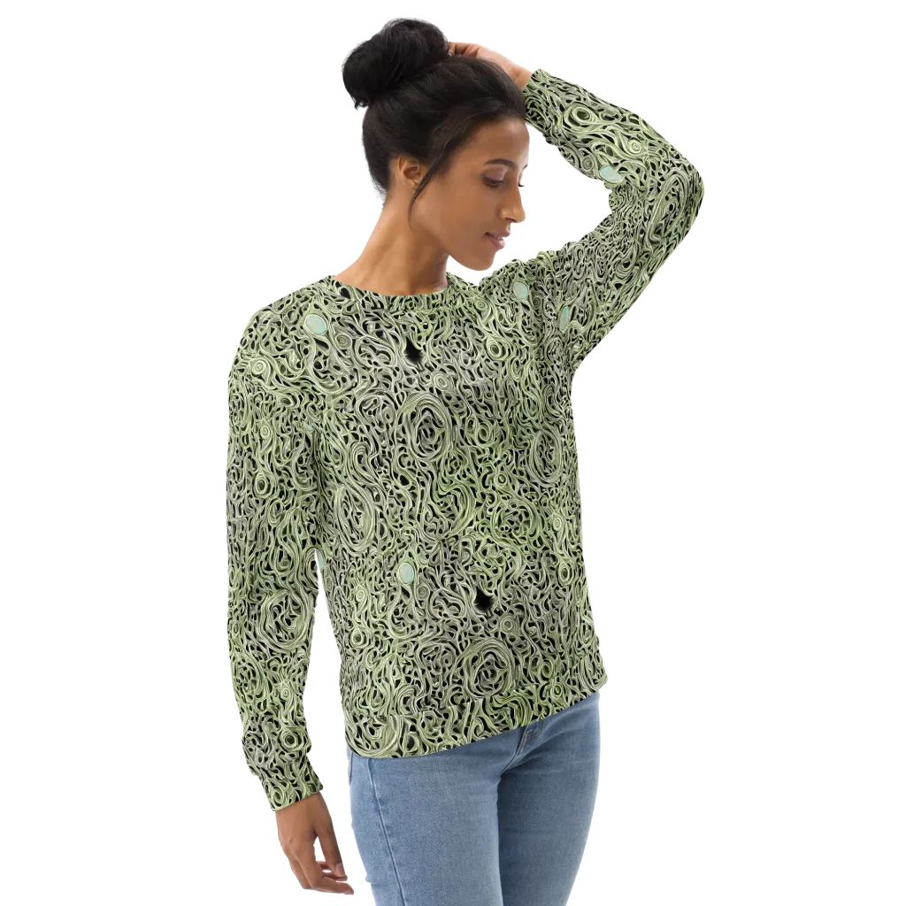 Sage Vortex on Sweatshirt — Right Front