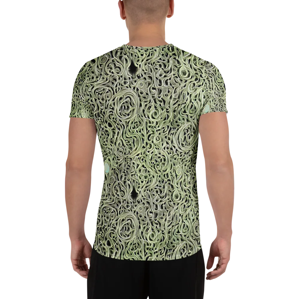 Sage Vortex on Men's Athletic T-Shirt — Back