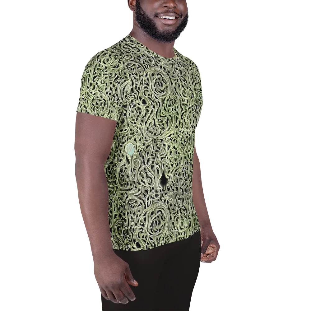 Sage Vortex on Men's Athletic T-Shirt — Right