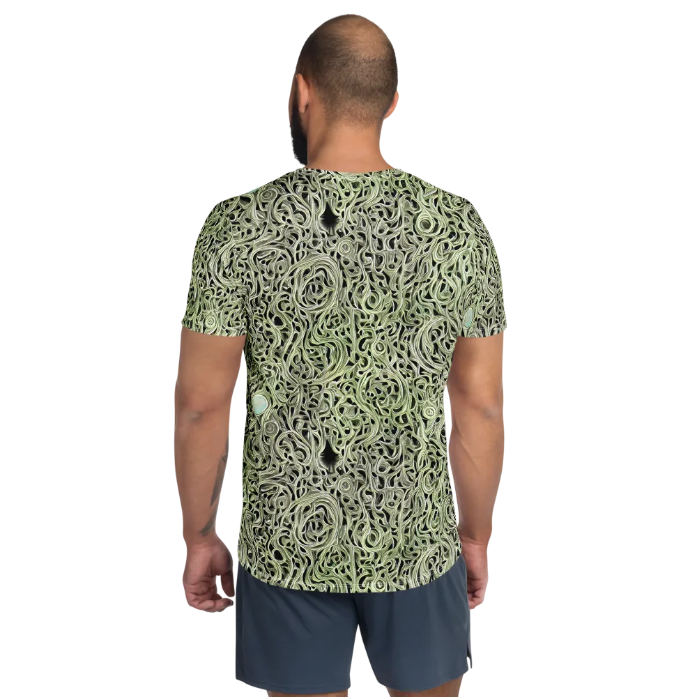 Sage Vortex on Men's Athletic T-Shirt — Back