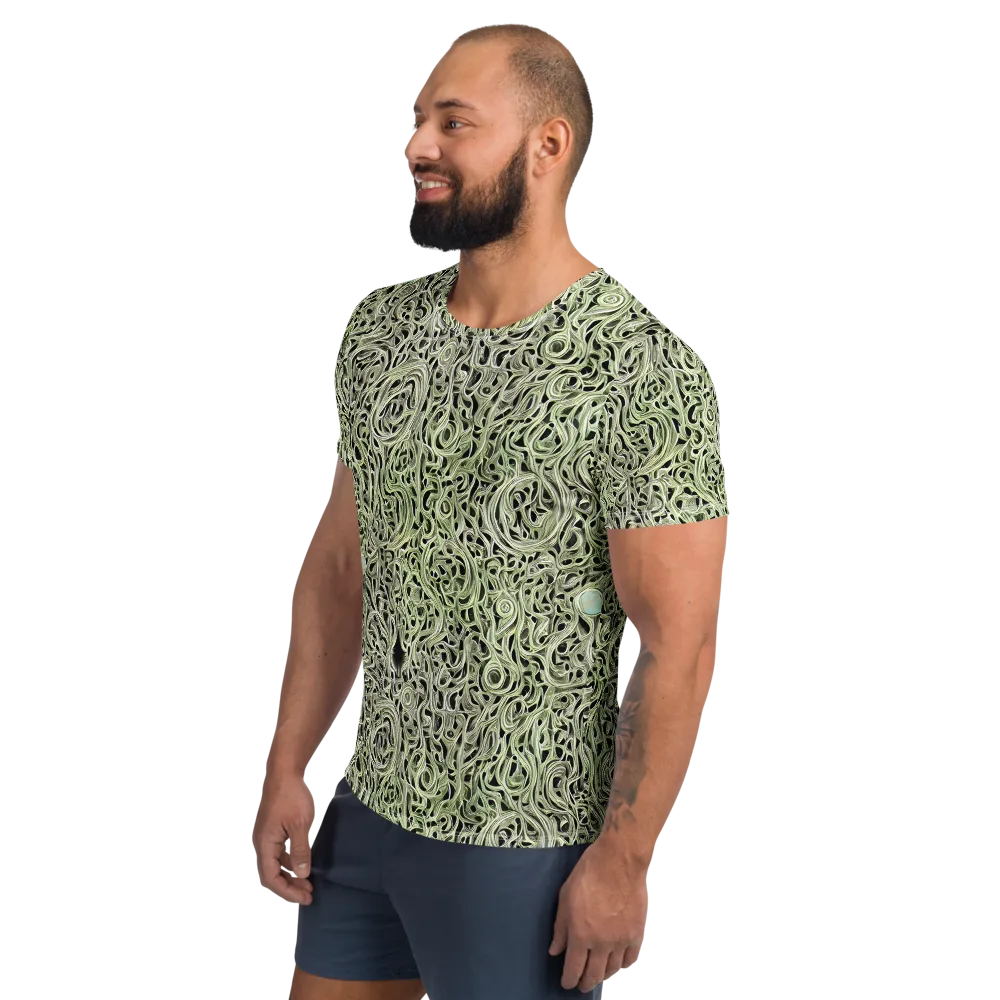 Sage Vortex on Men's Athletic T-Shirt — Left
