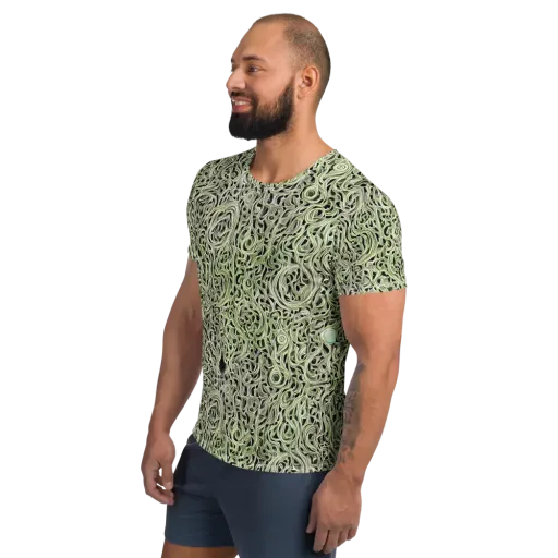 Sage Vortex on a Men's Athletic T-Shirt
