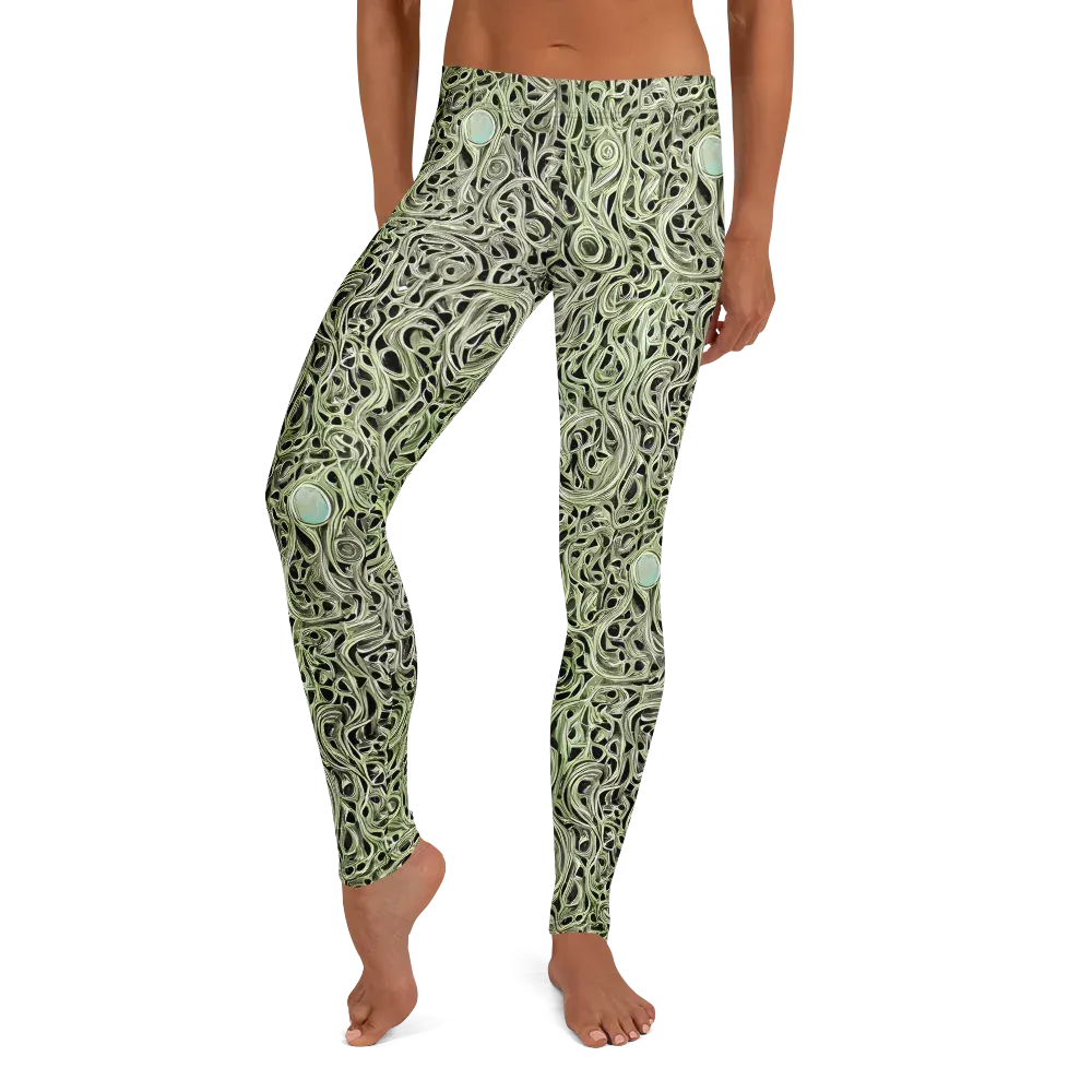 Sage Vortex on Leggings — Front