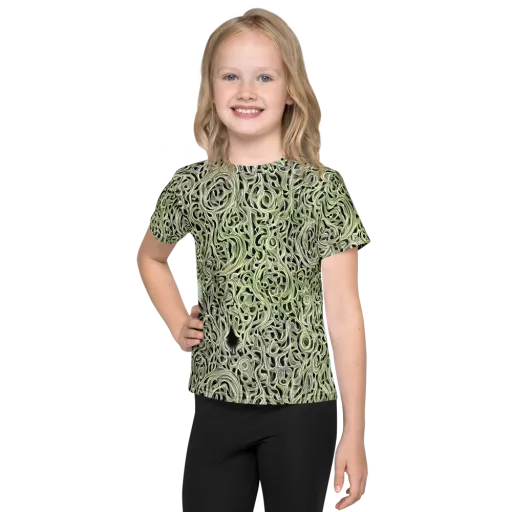 Sage Vortex on a Kids Crew Neck T-Shirt