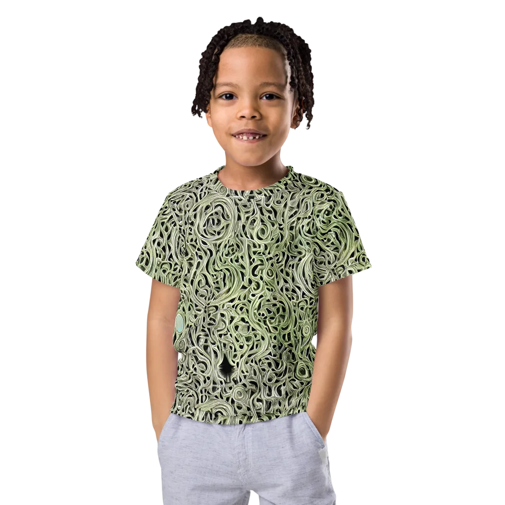 Sage Vortex on Kids Crew Neck T-Shirt — Front