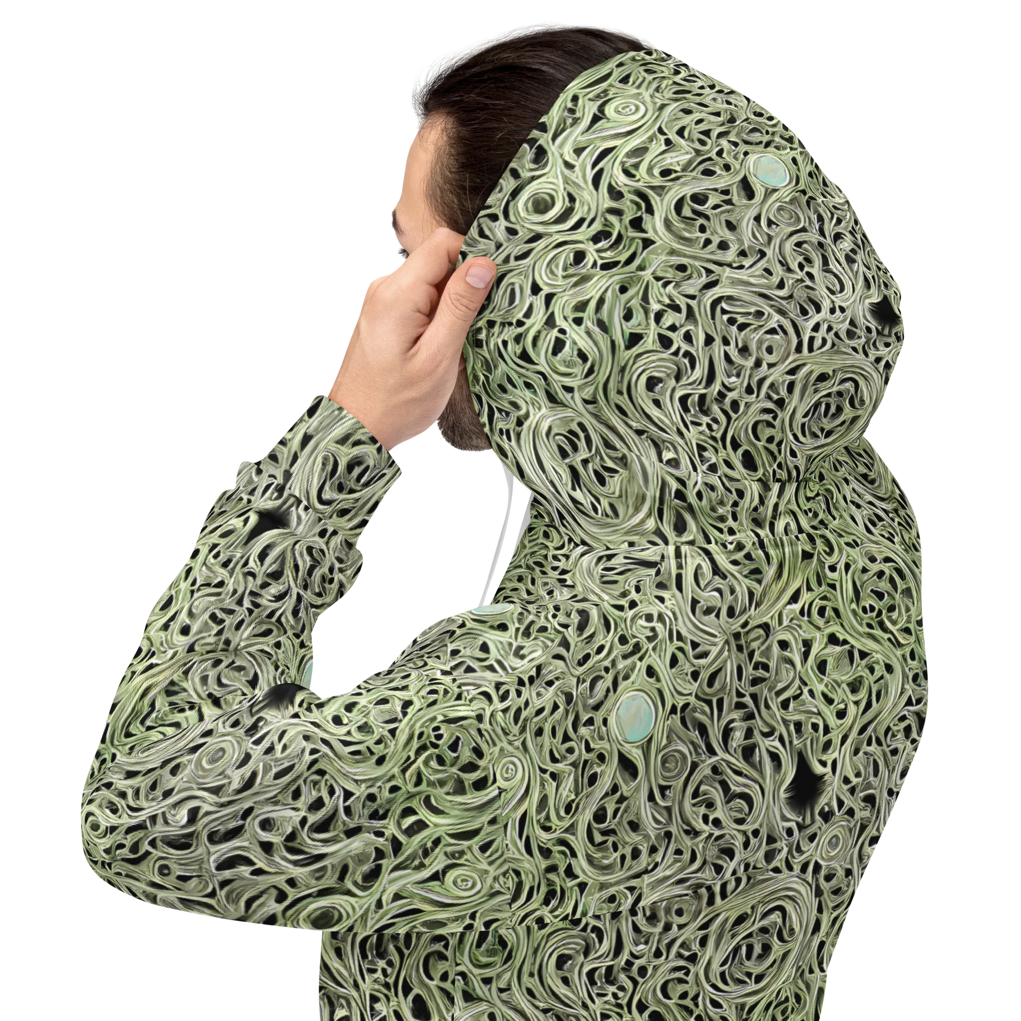 Sage Vortex on Hoodie — Back
