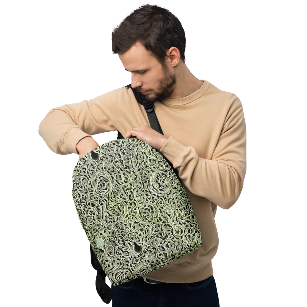 Sage Vortex on Minimalist Backpack — Front