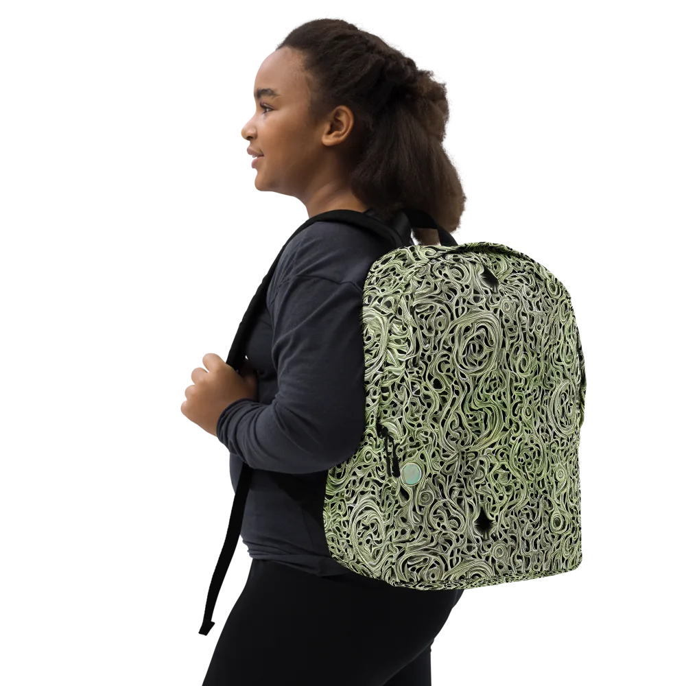 Sage Vortex on Minimalist Backpack — Right Front