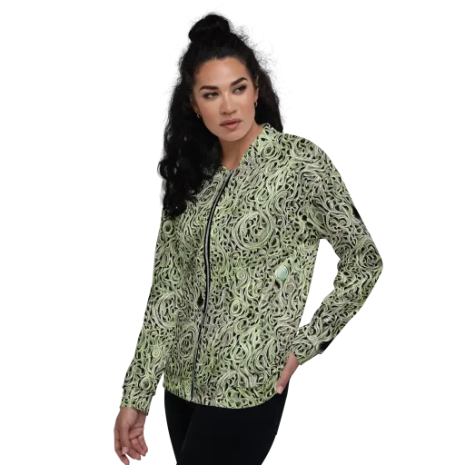 Sage Vortex on a Bomber Jacket