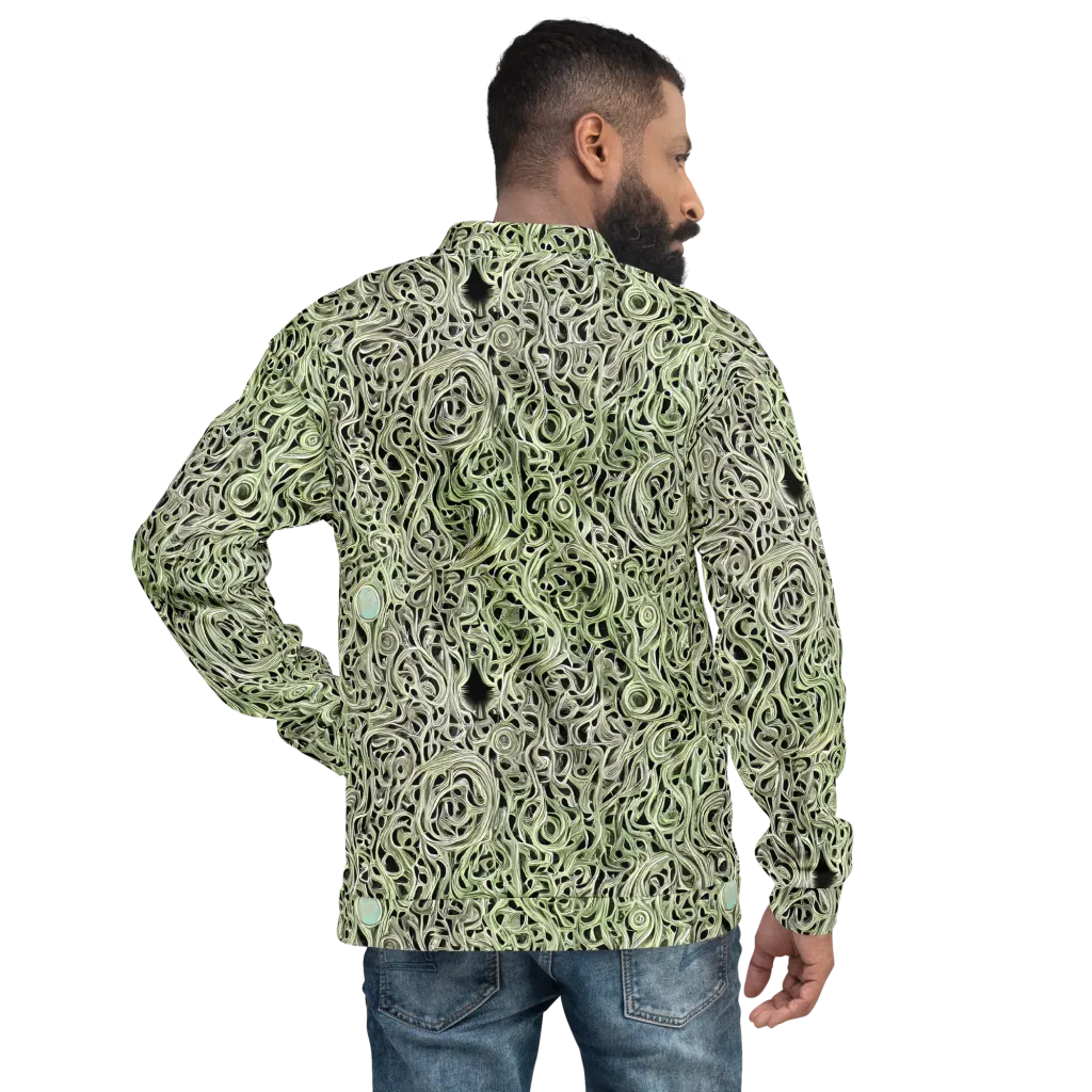 Sage Vortex on Bomber Jacket — Back