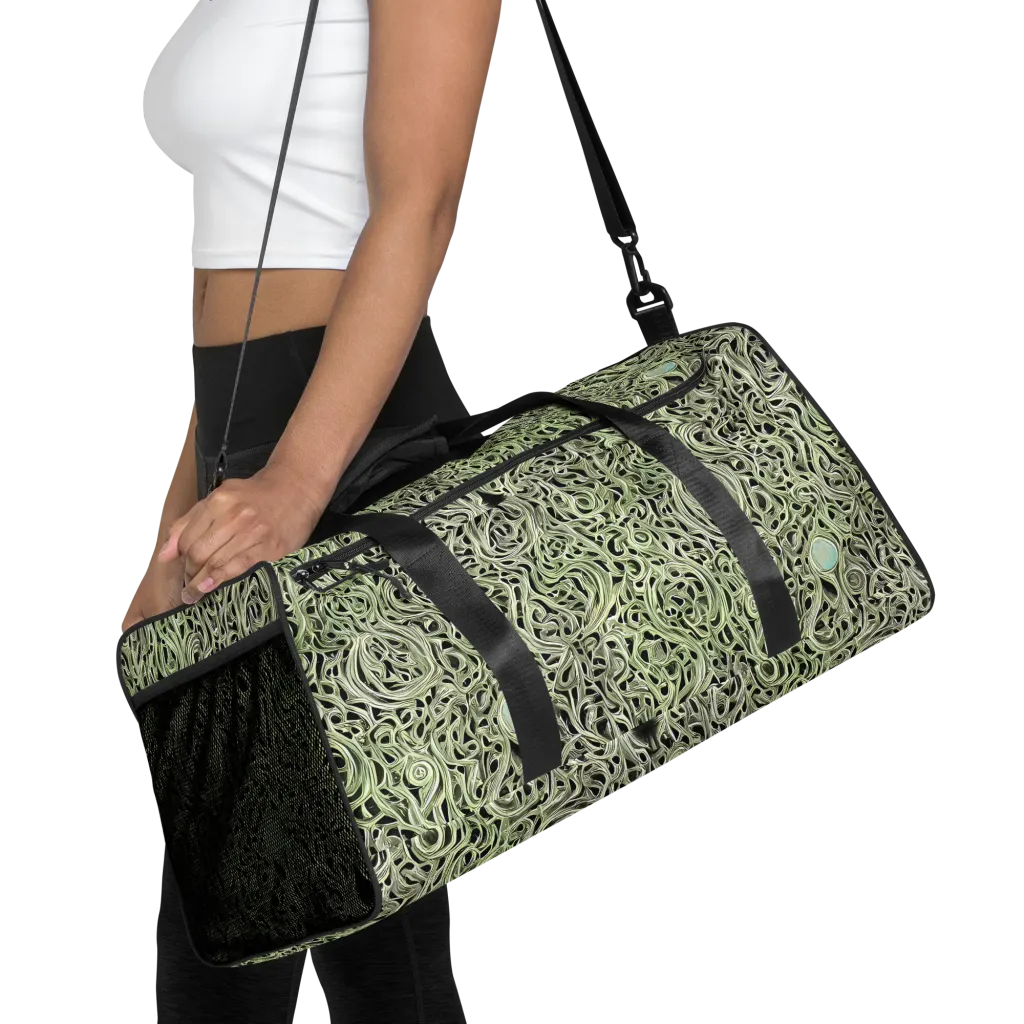 Sage Vortex on Duffle Bag — Front