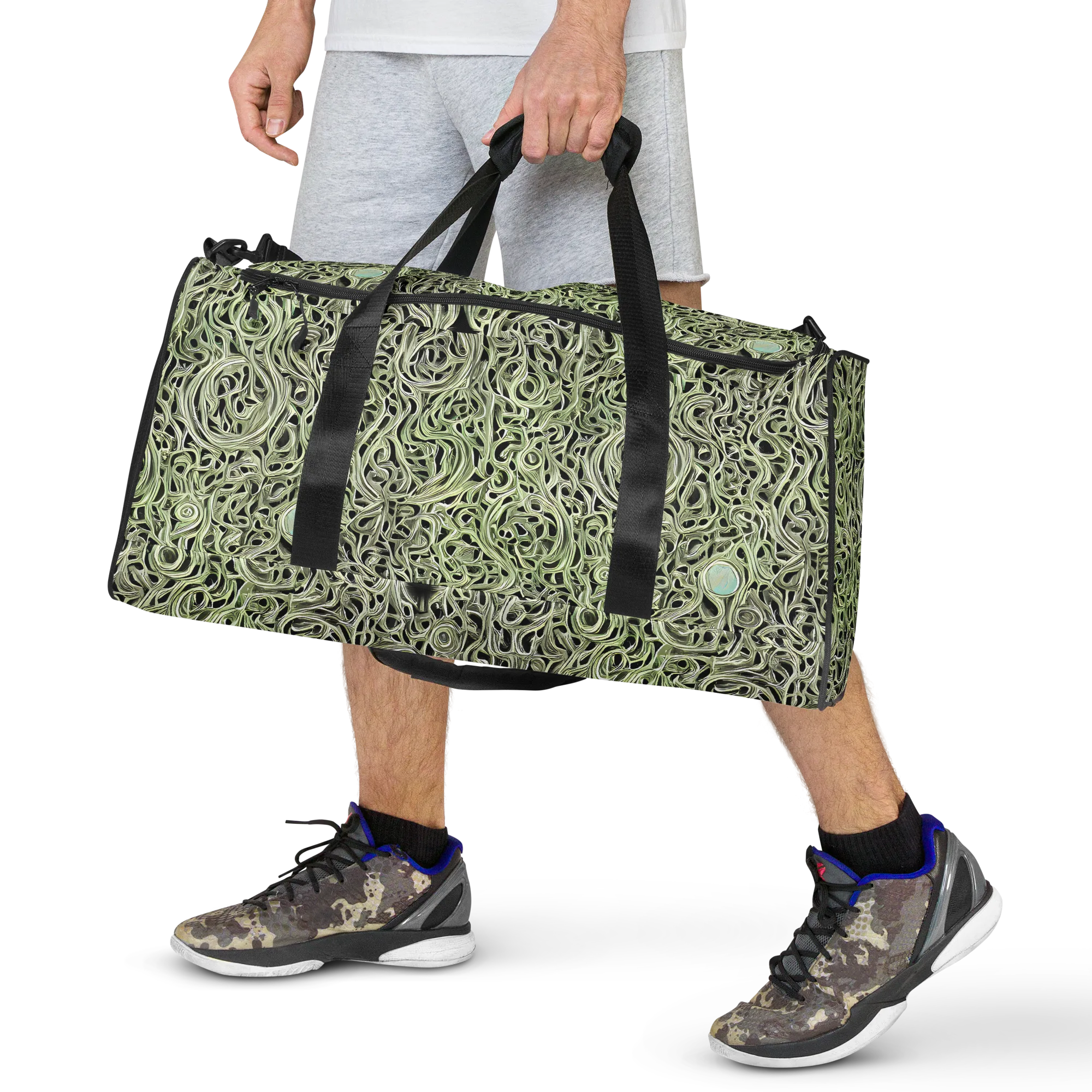 Sage Vortex on Duffle Bag — Front