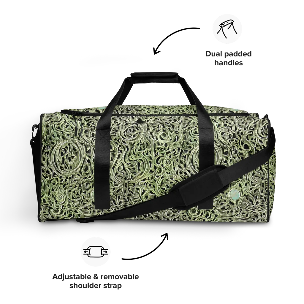 Sage Vortex on Duffle Bag — Front