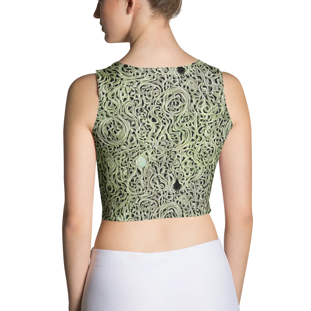 Sage Vortex on Crop Top — Back