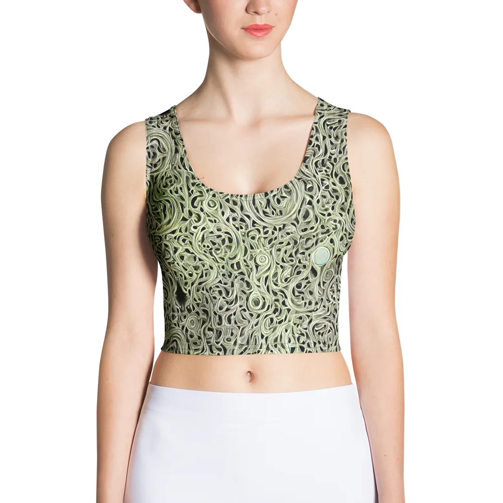 Sage Vortex on Crop Top — Front