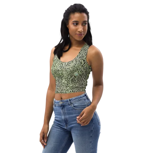 Sage Vortex on a Crop Top