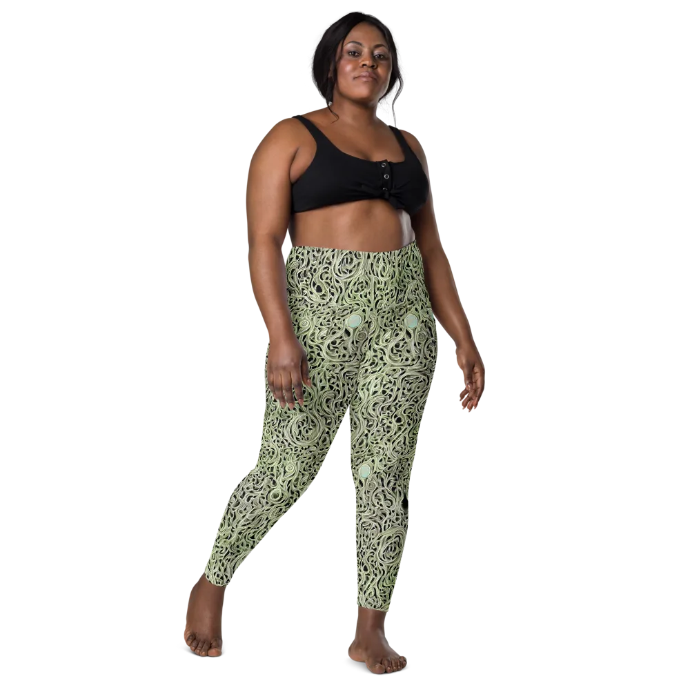 Sage Vortex on Leggings with Pockets — Front