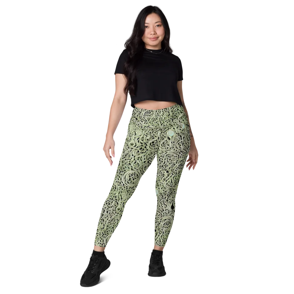 Sage Vortex on Leggings with Pockets — Front