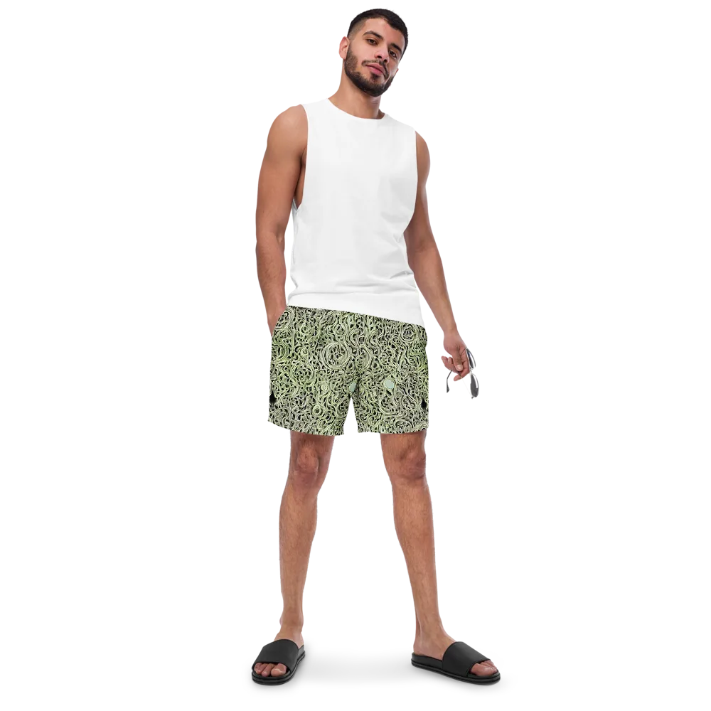 Sage Vortex on Swim Trunks — Front