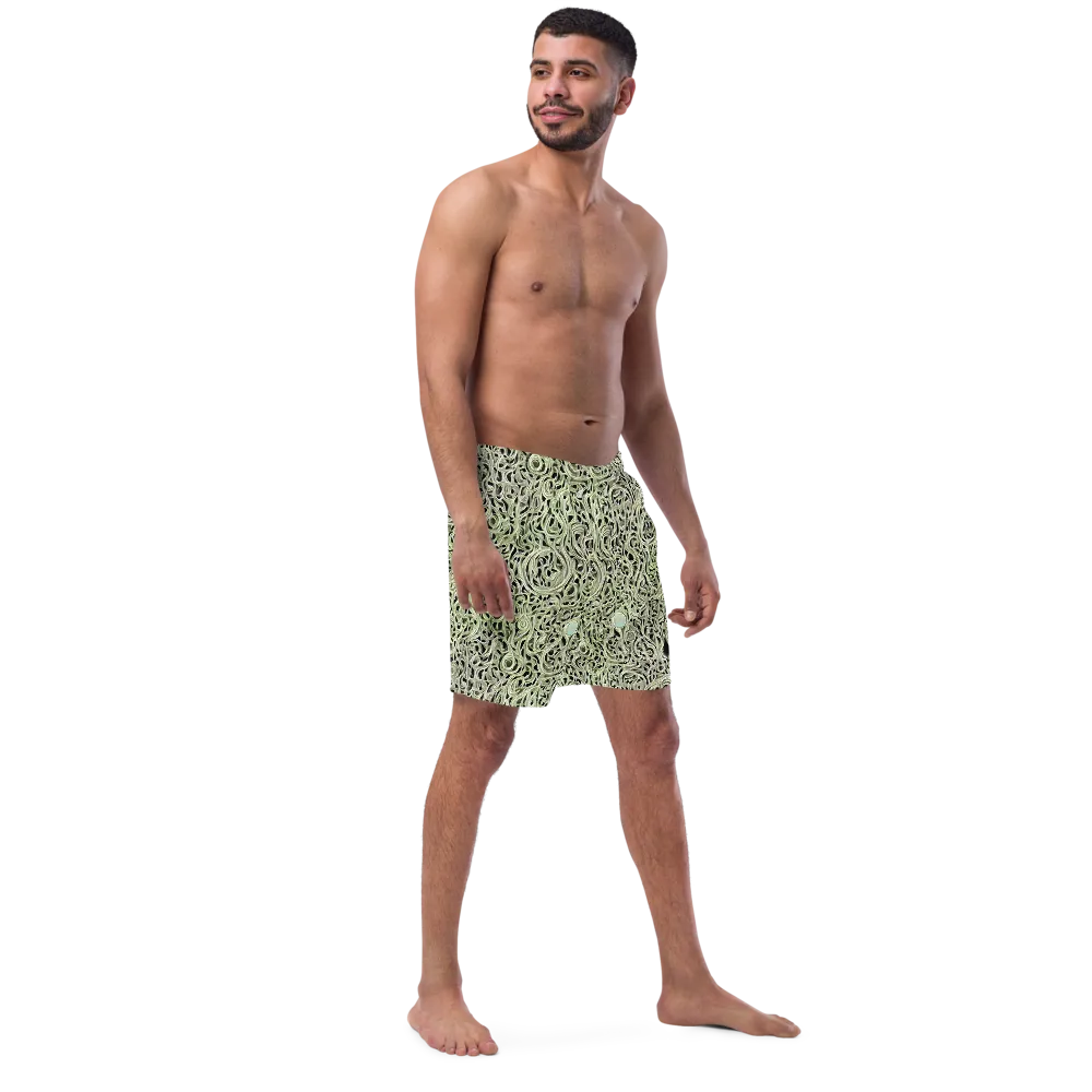 Sage Vortex on Swim Trunks — Right Front