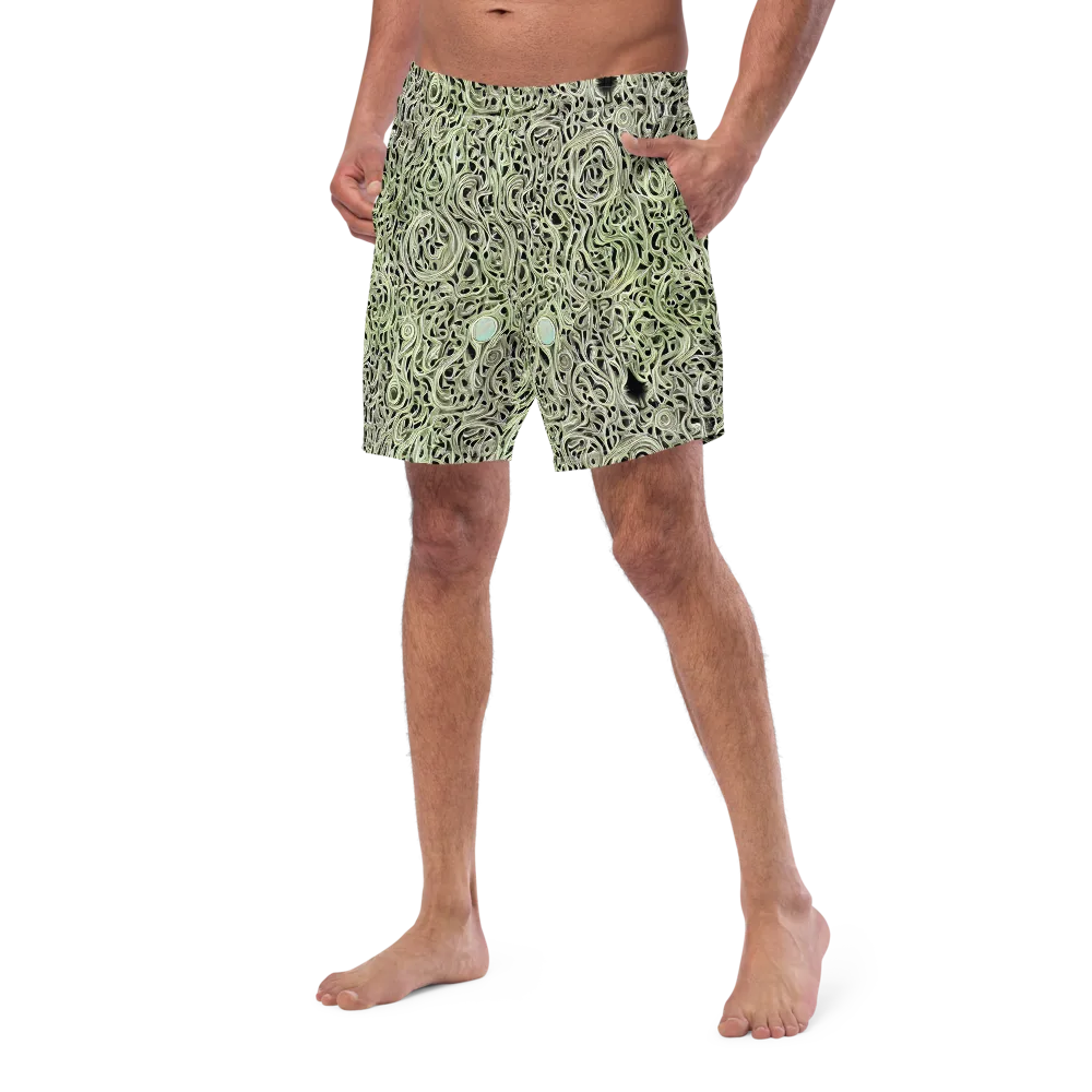 Sage Vortex on Swim Trunks — Left Front