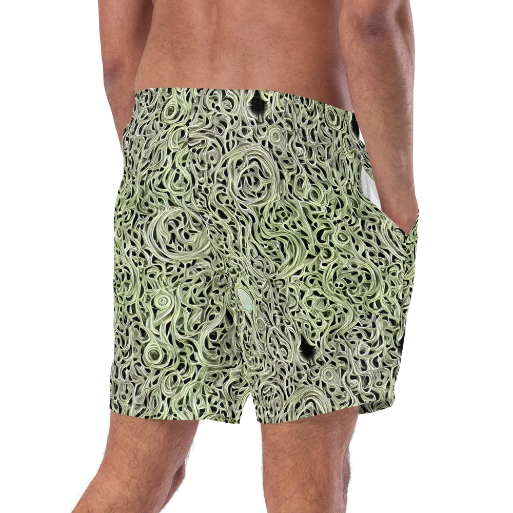 Sage Vortex on Swim Trunks — Right Back