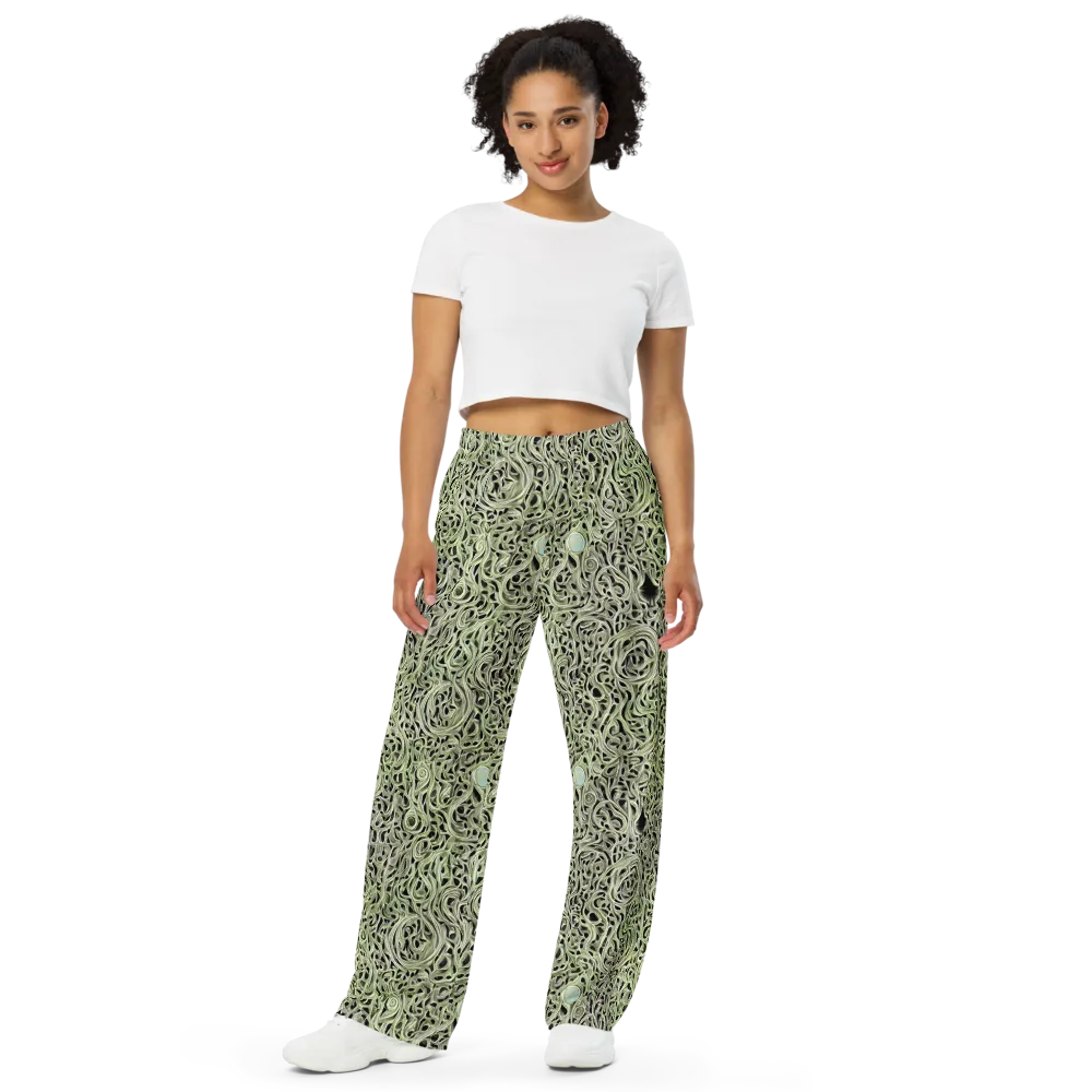 Sage Vortex on Wide-Leg Pants — Front