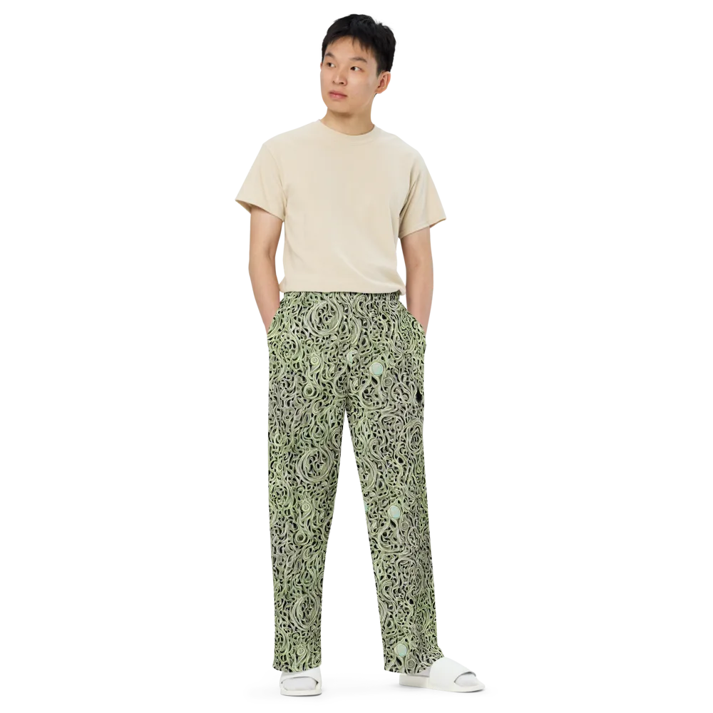 Sage Vortex on Wide-Leg Pants — Front