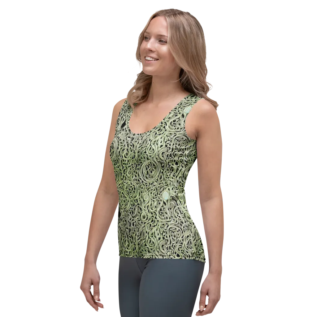Sage Vortex on Women's Tank Top — Left Front