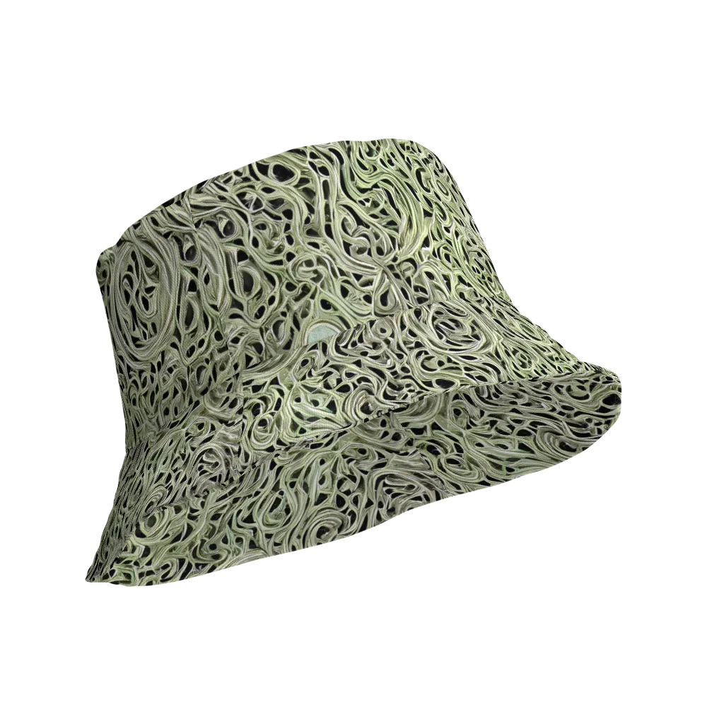 Sage Vortex on Reversible Bucket Hat — Product details Outside