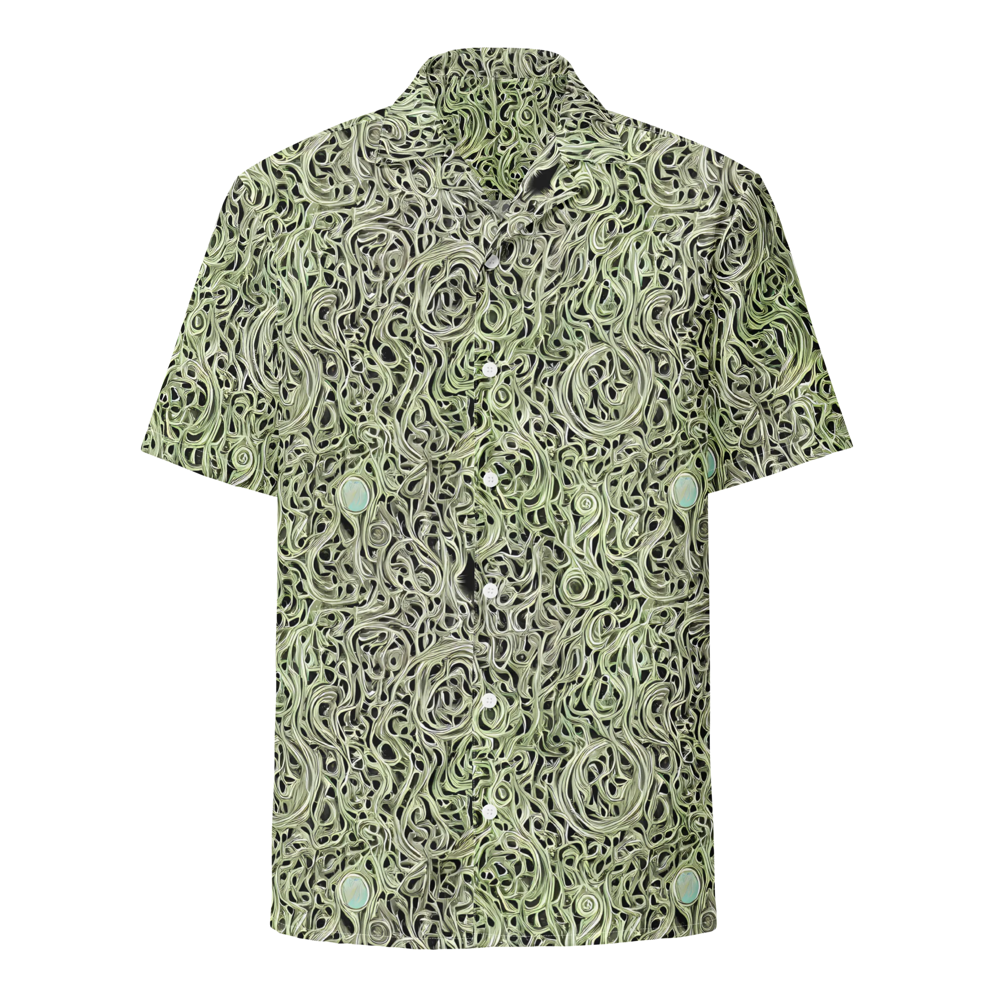 Sage Vortex on Button Shirt — Front