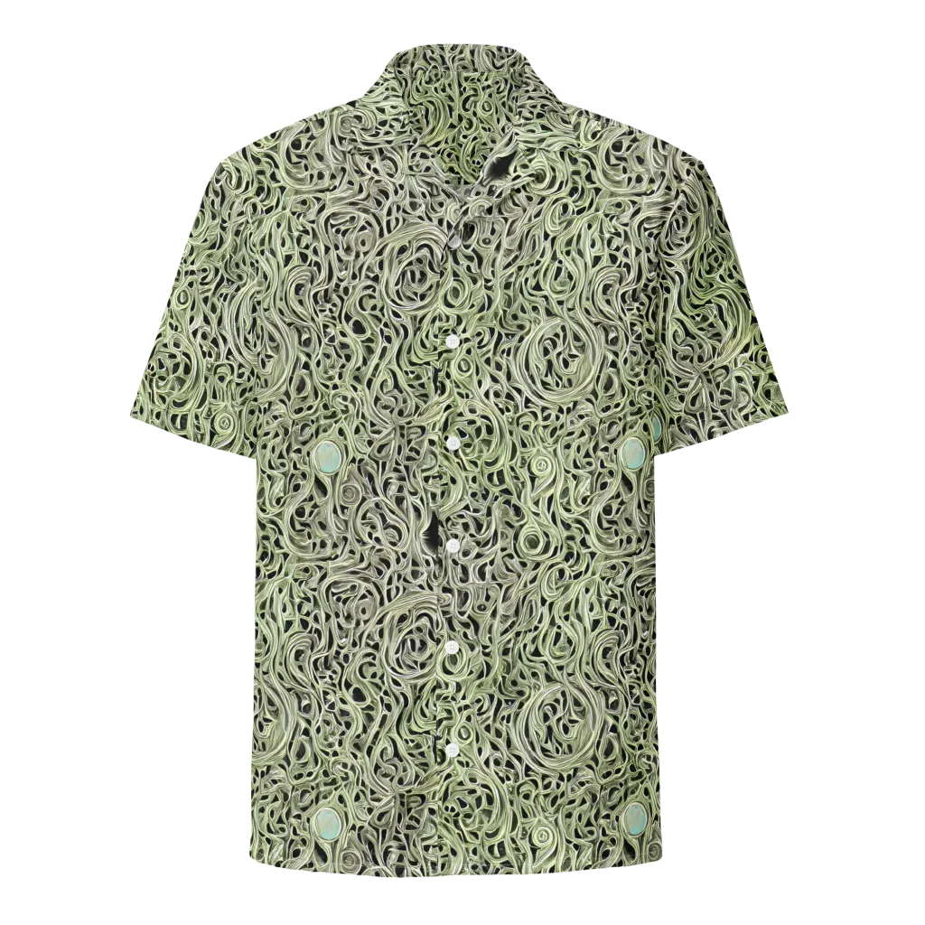 Sage Vortex on Button Shirt — Front